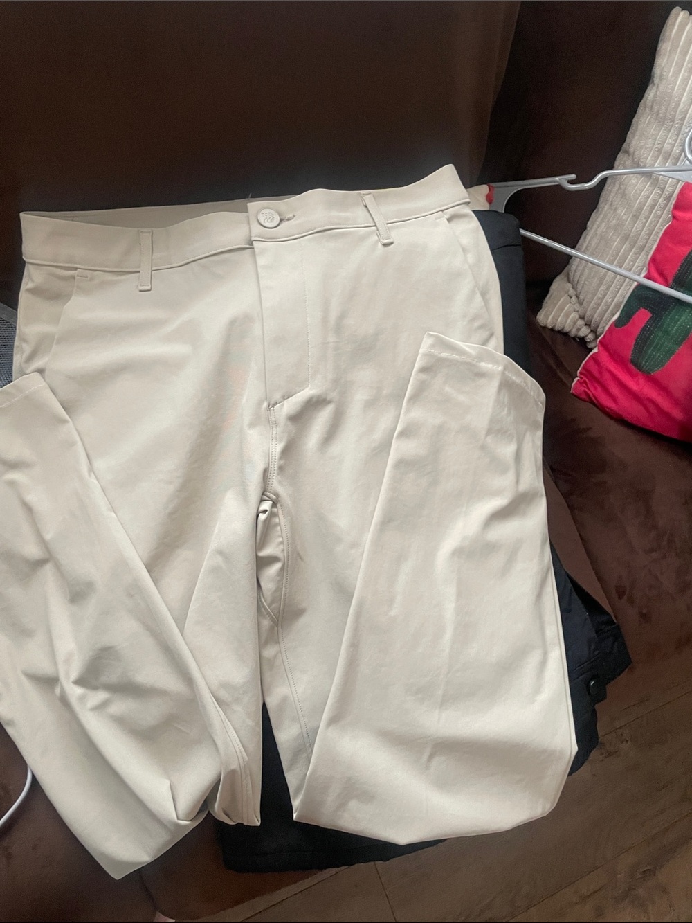 all in motion Cream Straight-Leg Chino Pants